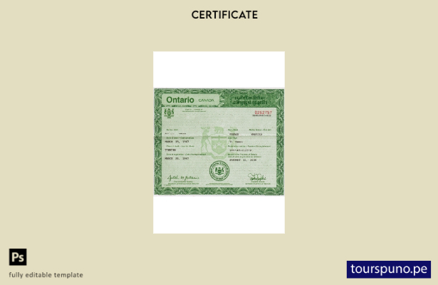 lista para imprimir plantilla de certificado de función de Canadá Ontario